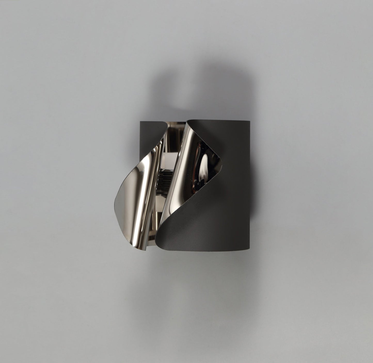 Stockton Wall Lamp, 1 x 7W LED, 3000K, 490lm, Sand Anthracite and Polished Chrome, 3yrs Warranty