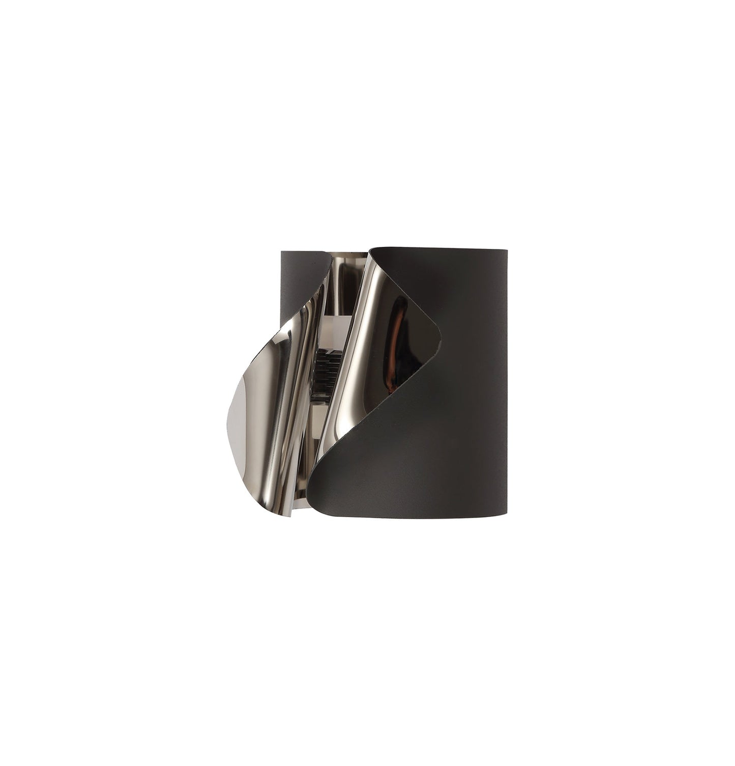 Stockton Wall Lamp, 1 x 7W LED, 3000K, 490lm, Sand Anthracite and Polished Chrome, 3yrs Warranty