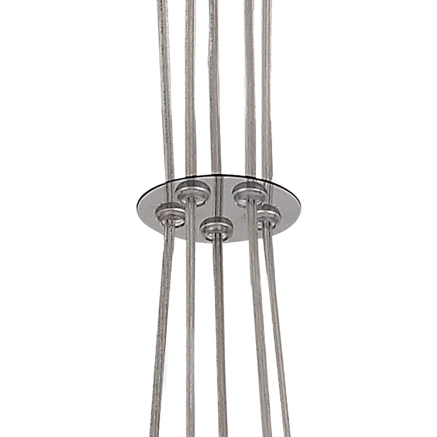 Stubbs Pendant, 5 x G9, Polished Chrome and Smoked Glass