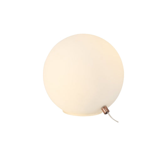 Stubbs Table Lamp, 1 x G9, Antique Copper and Opal Glass