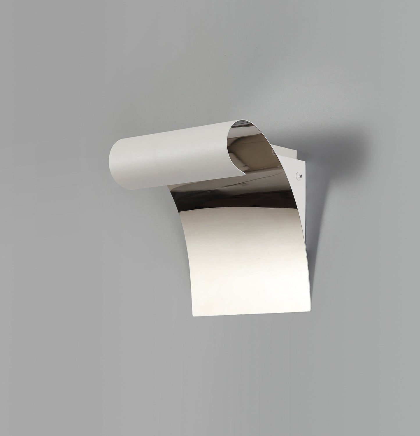 Styal Wall Lamp, 1 x 8W LED, 3000K, 560lm, Sand White and Polished Chrome, 3yrs Warranty