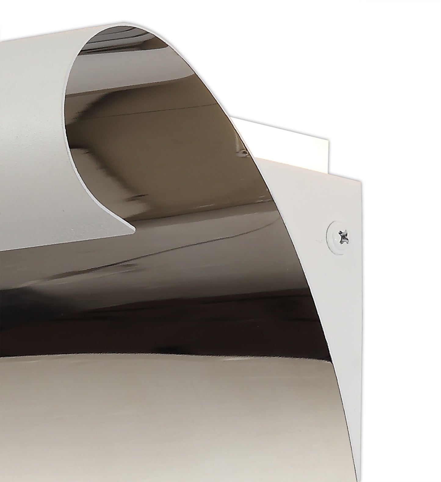 Styal Wall Lamp, 1 x 8W LED, 3000K, 560lm, Sand White and Polished Chrome, 3yrs Warranty