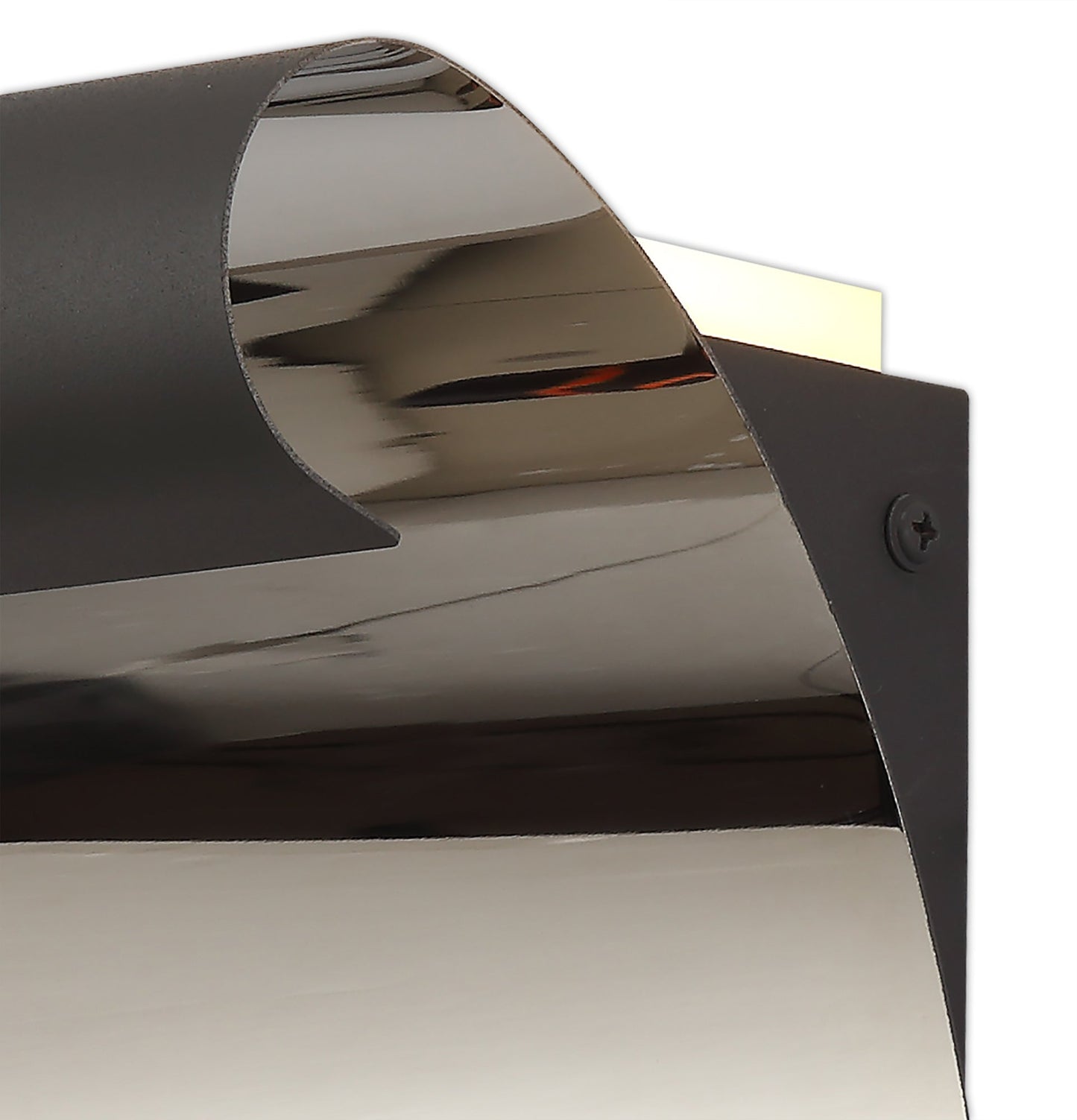 Styal Wall Lamp, 1 x 8W LED, 3000K, 560lm, Sand Anthracite and Polished Chrome, 3yrs Warranty