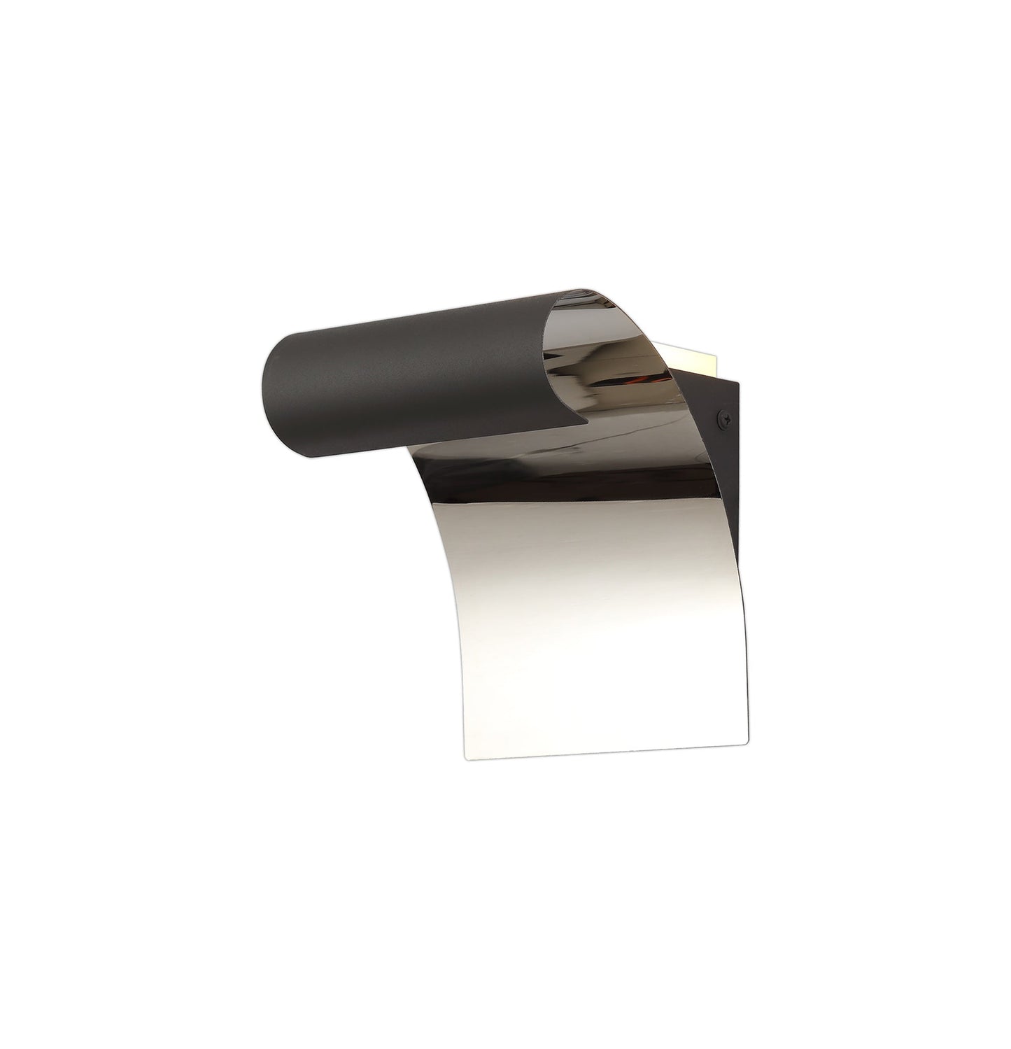 Styal Wall Lamp, 1 x 8W LED, 3000K, 560lm, Sand Anthracite and Polished Chrome, 3yrs Warranty