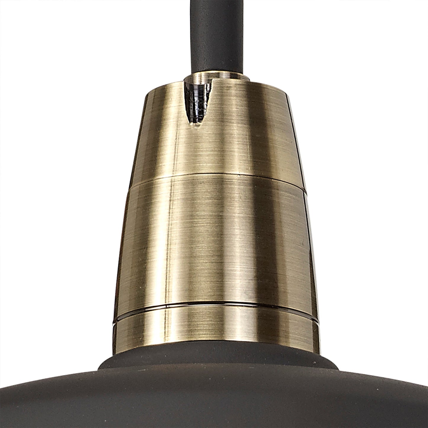 Sutton Wall Lamp, 1 Light E27, IP65, Matt Black and Antique Brass, 2yrs Warranty