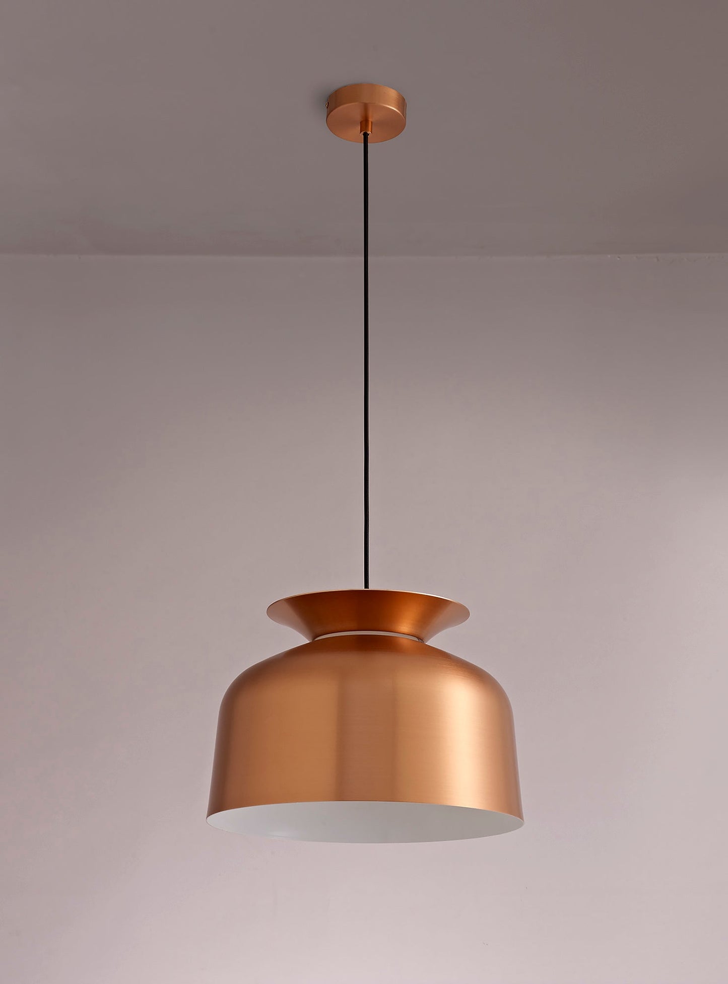 Talbot Single Pendant, 1 Light Adjustable E27, Copper