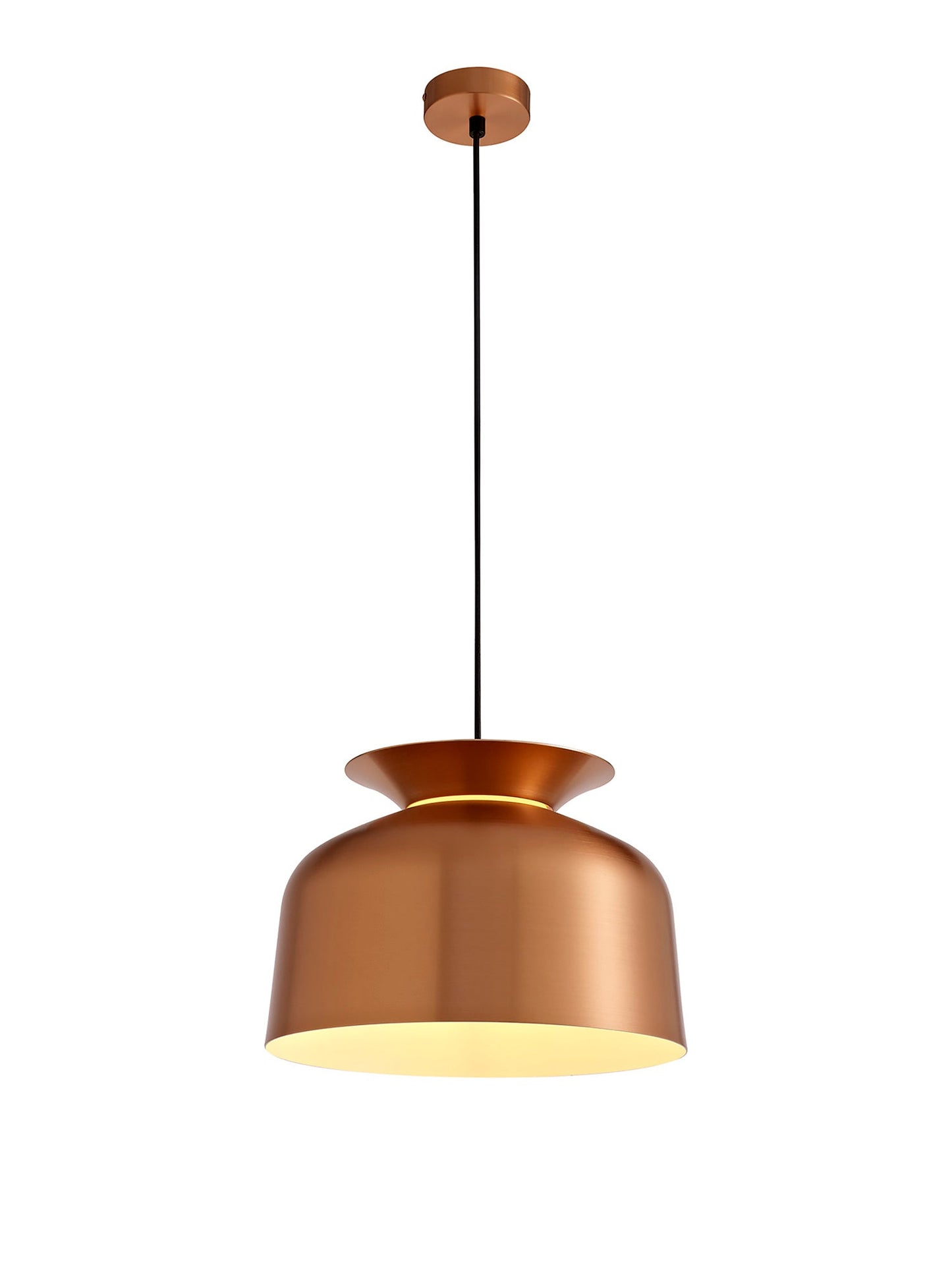 Talbot Single Pendant, 1 Light Adjustable E27, Copper