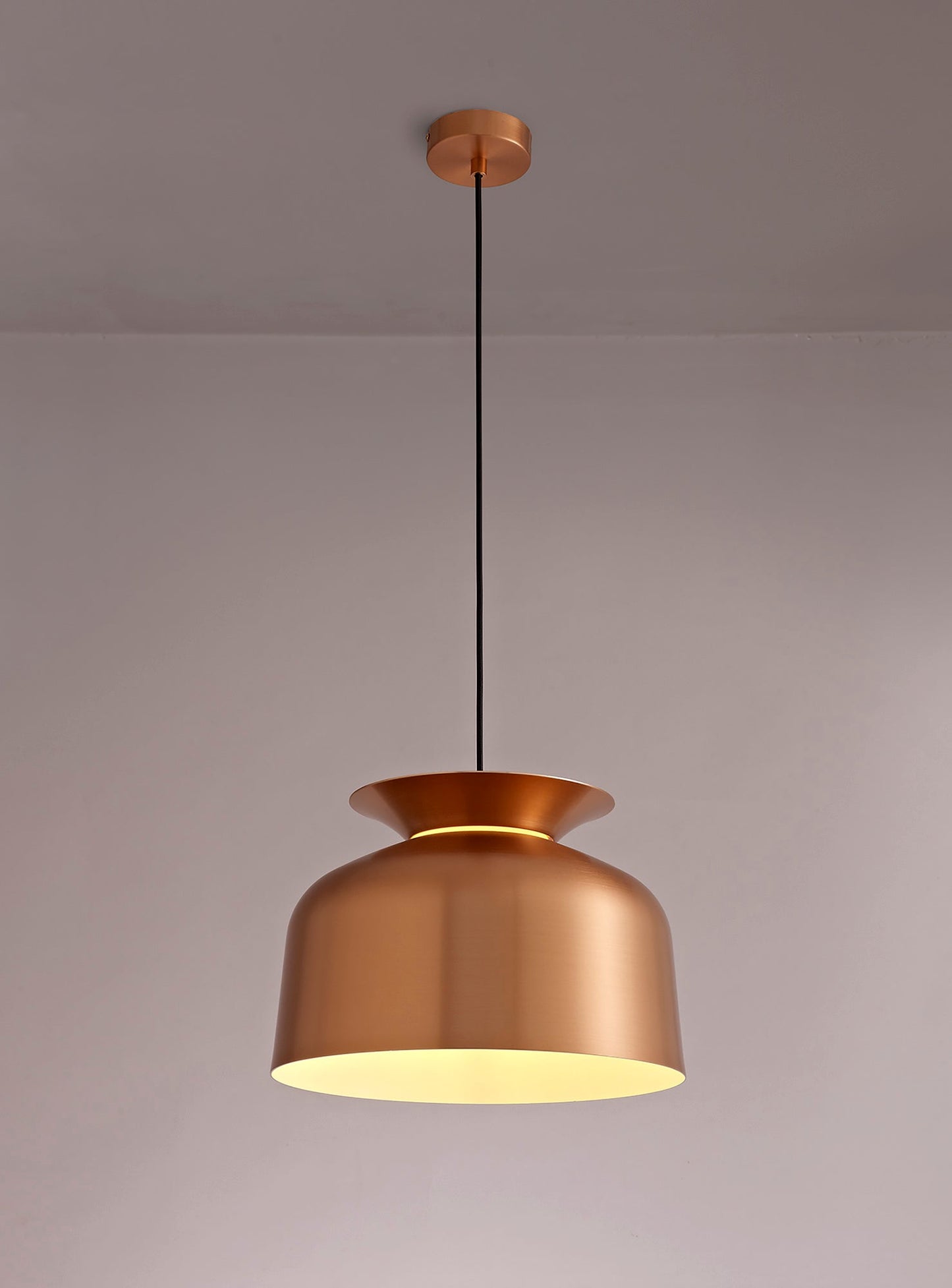 Talbot Single Pendant, 1 Light Adjustable E27, Copper