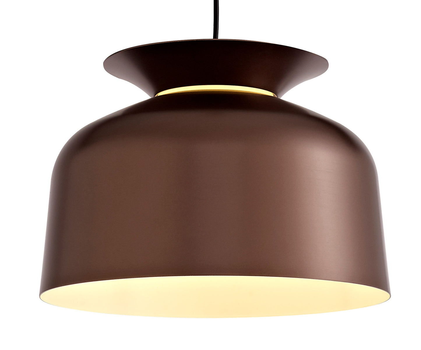 Talbot Single Pendant, 1 Light Adjustable E27, Gloss Coffee