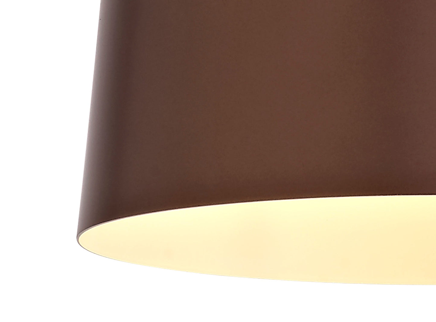 Talbot Single Pendant, 1 Light Adjustable E27, Gloss Coffee