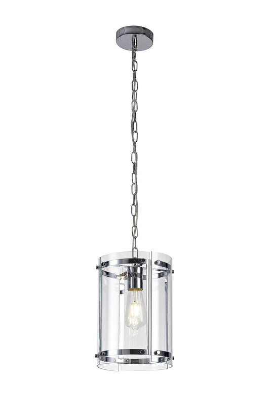 Tarporley Pendant, 1 Light E27, Polished Chrome 2