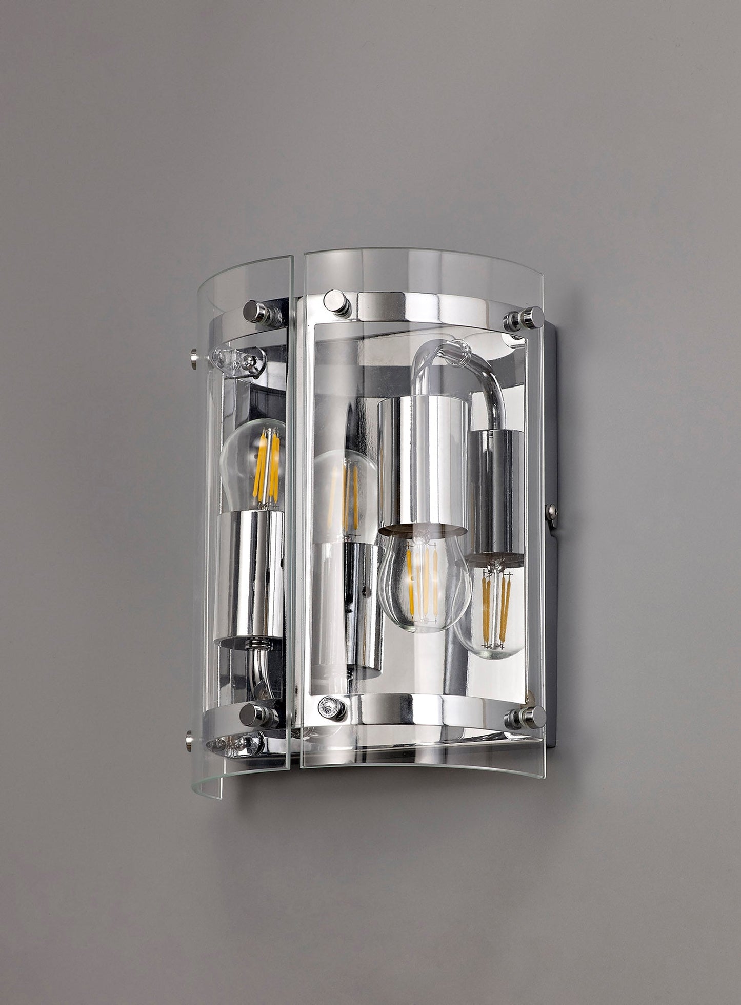 Tarporley Wall Light, 2 Light E27, Polished Chrome