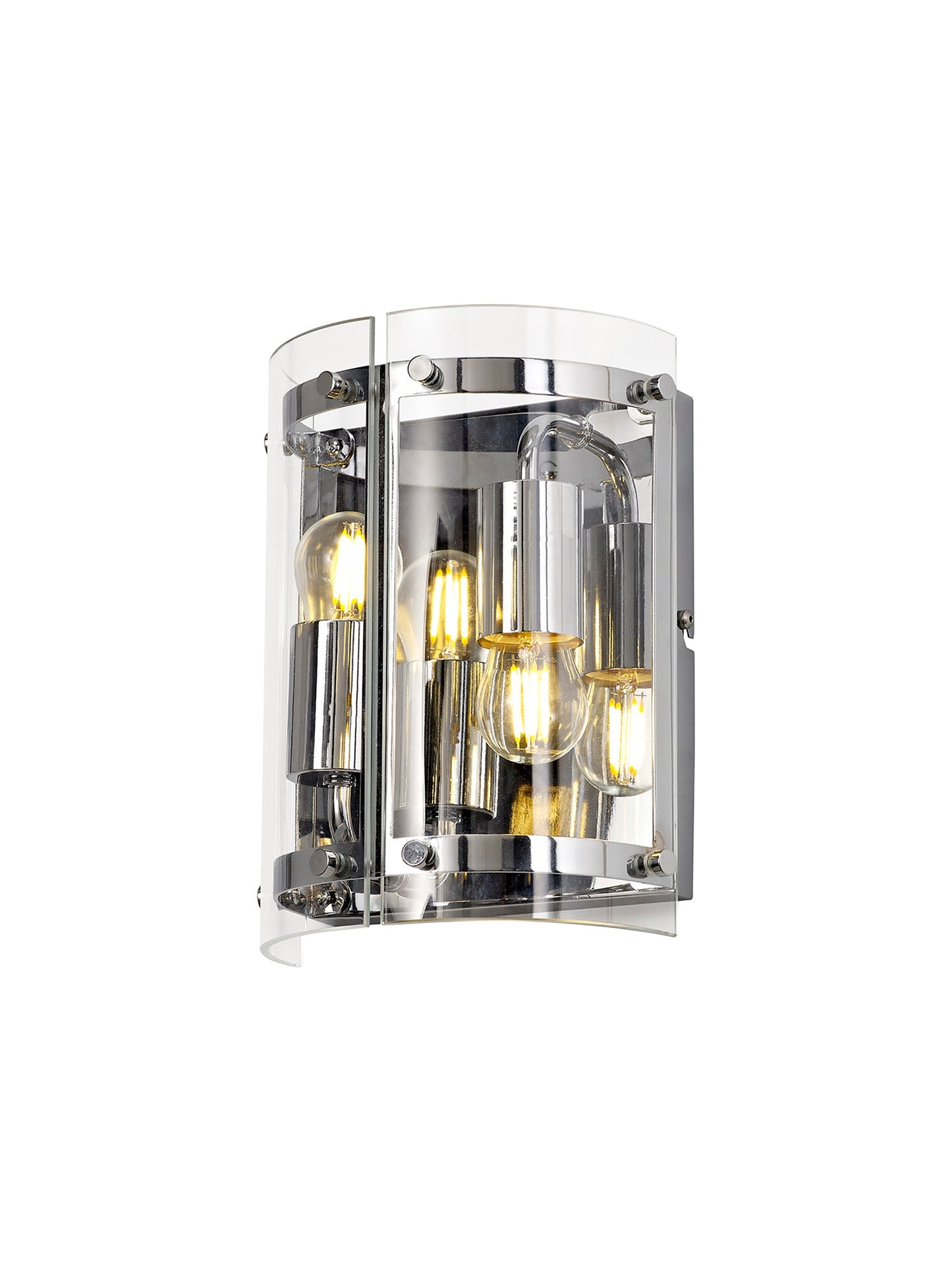 Tarporley Wall Light, 2 Light E27, Polished Chrome