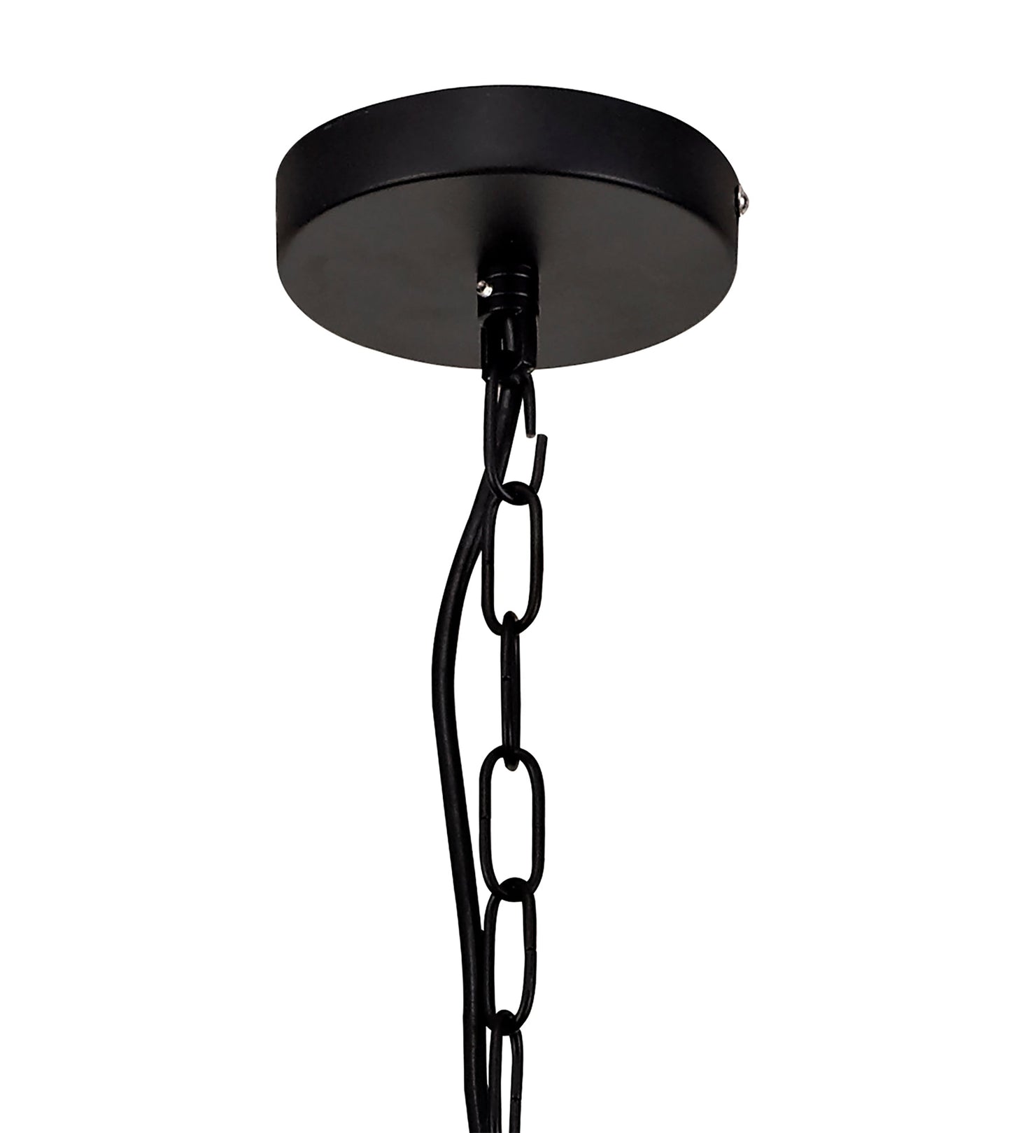 Tarporley Pendant, 4 Light E27, Matt Black