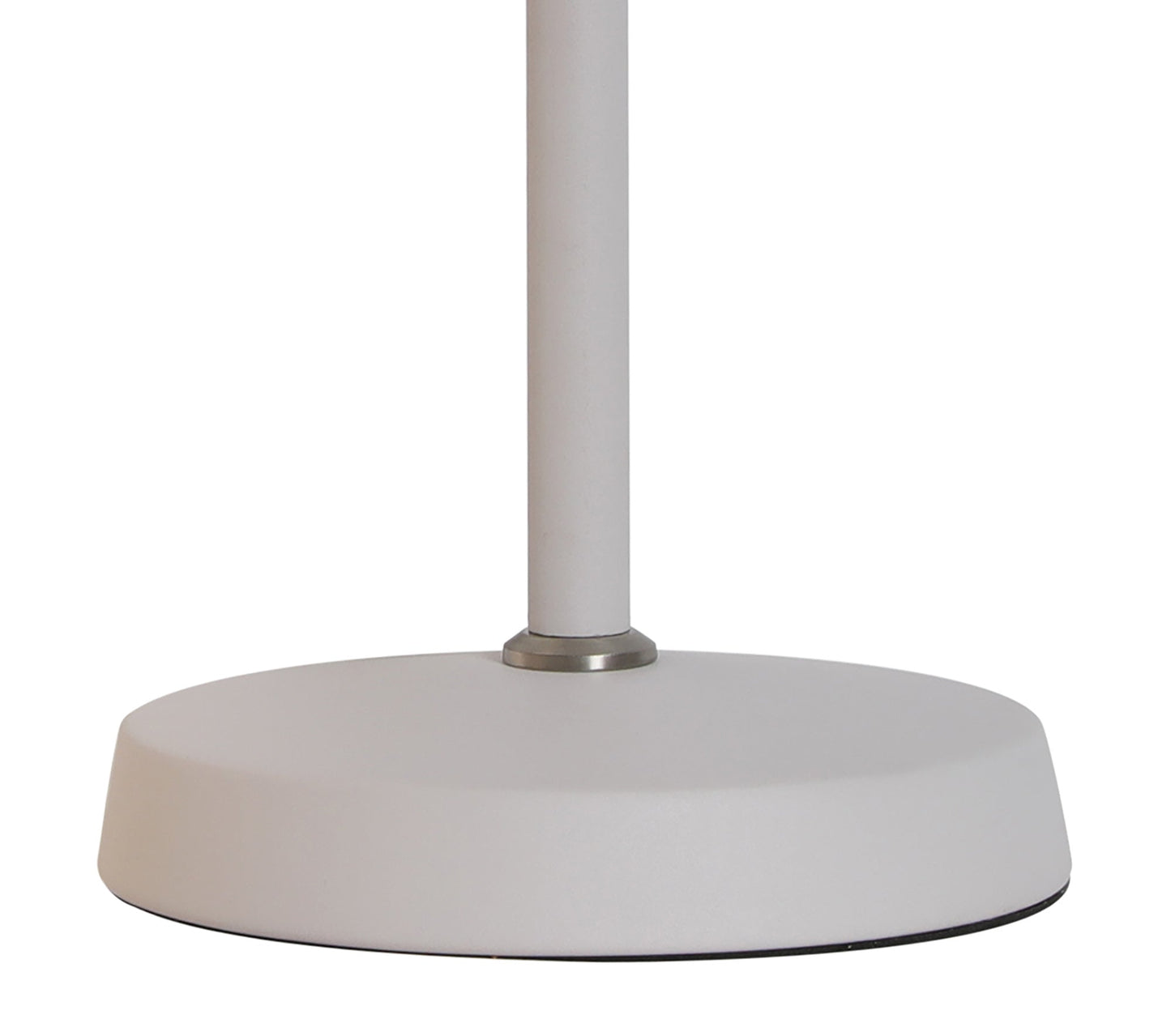 Toft Adjustable Table Lamp, 1 x E27, Sand White and Satin Nickel and White
