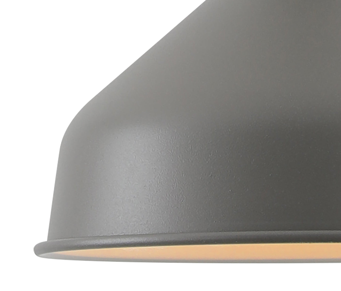 Toft Small Pendant, 1 x E27, Sand Grey and Copper and White
