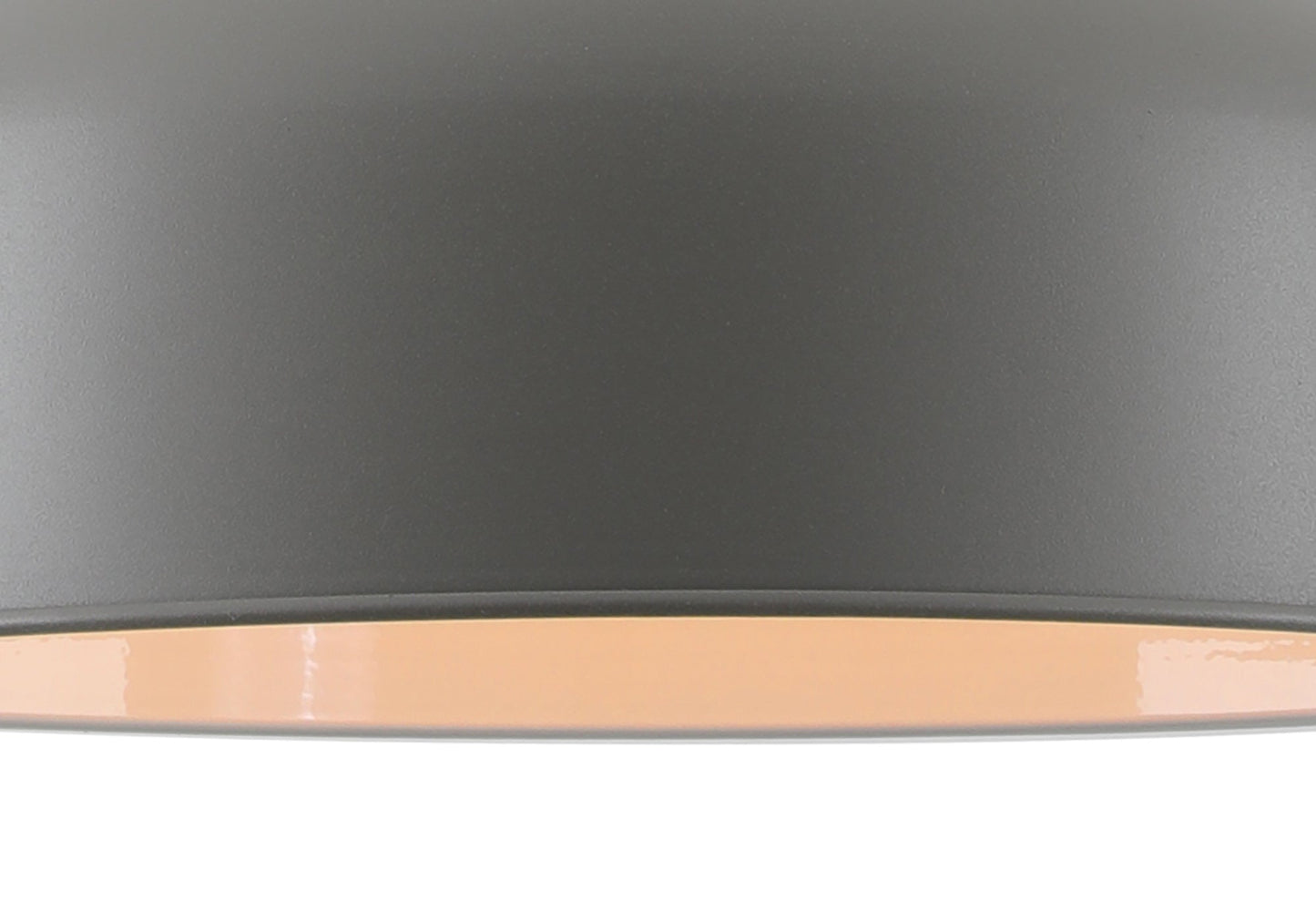 Toft Medium Pendant, 1 x E27, Sand Grey and Copper and White
