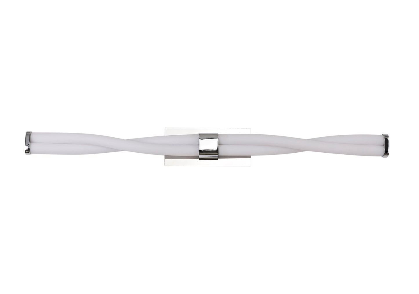 Trafford Wall Lamp Large, 2 x 10W LED, 3000K, 1400lm, IP44, Polished Chrome, 3yrs Warranty