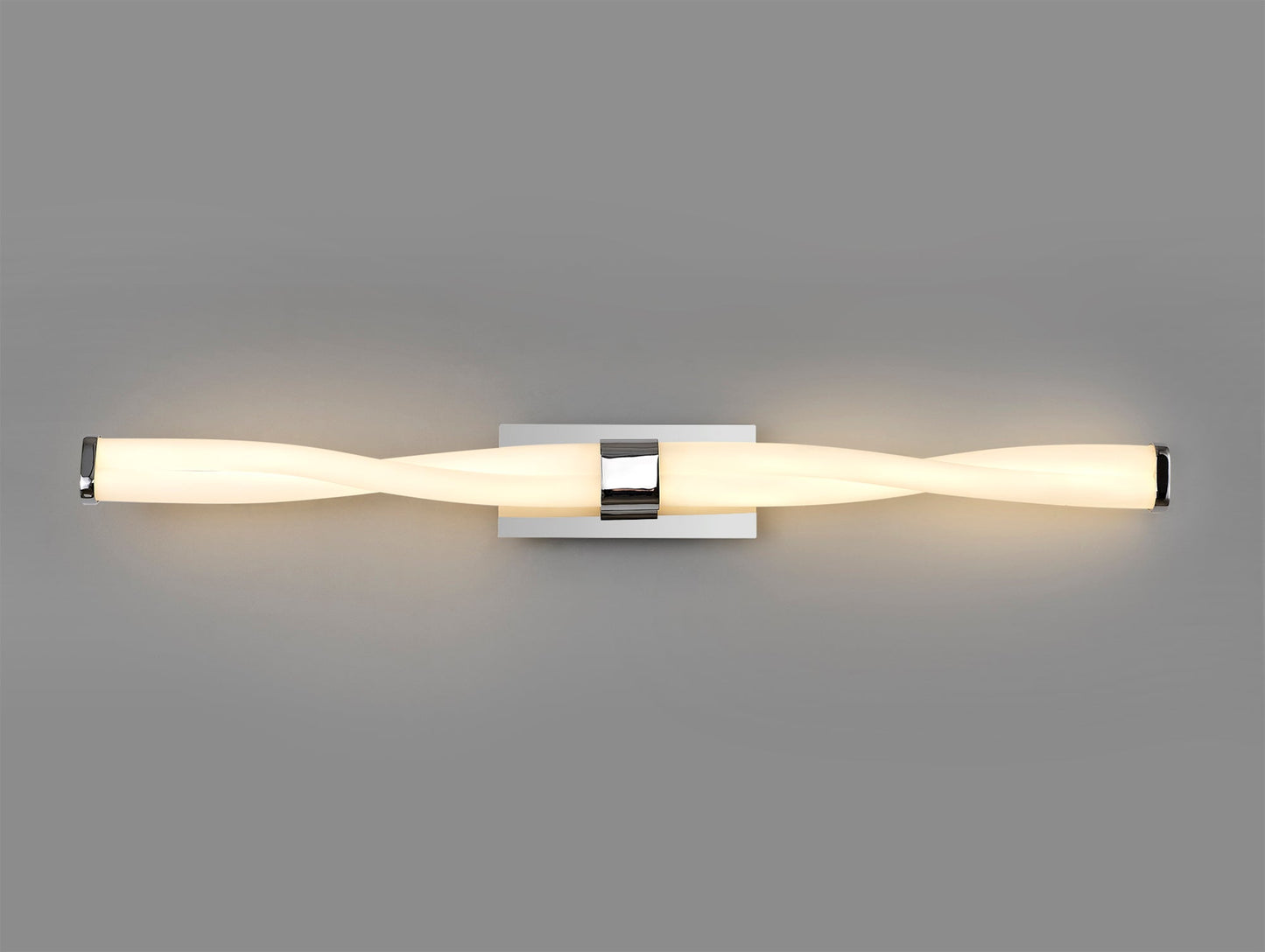 Trafford Wall Lamp Large, 2 x 10W LED, 3000K, 1400lm, IP44, Polished Chrome, 3yrs Warranty