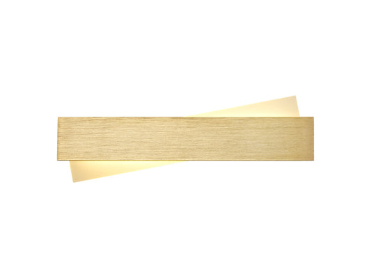 Weaver Wall Lamp, 1 x 8W LED, 3000K, 640lm, Brushed Gold and Frosted White, 3yrs Warranty 2