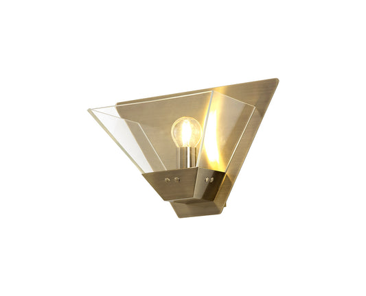 Whitley Wall Lamp, 1 Light E14, Antique Brass 2