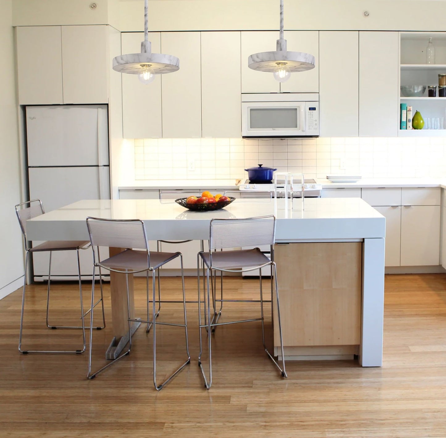 Woodford Single Pendant, 1 Light Adjustable E27, Wood Effect